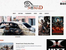 Tablet Screenshot of nomadstunts.com